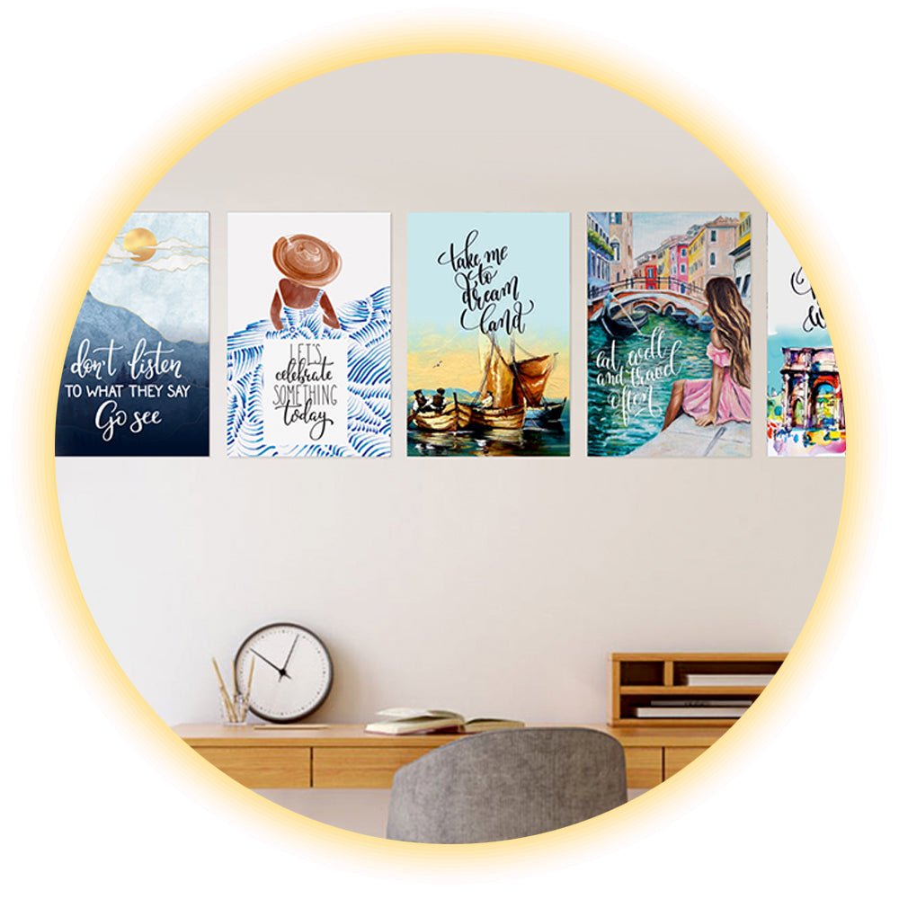 Set of Posters - Paper Plane Design