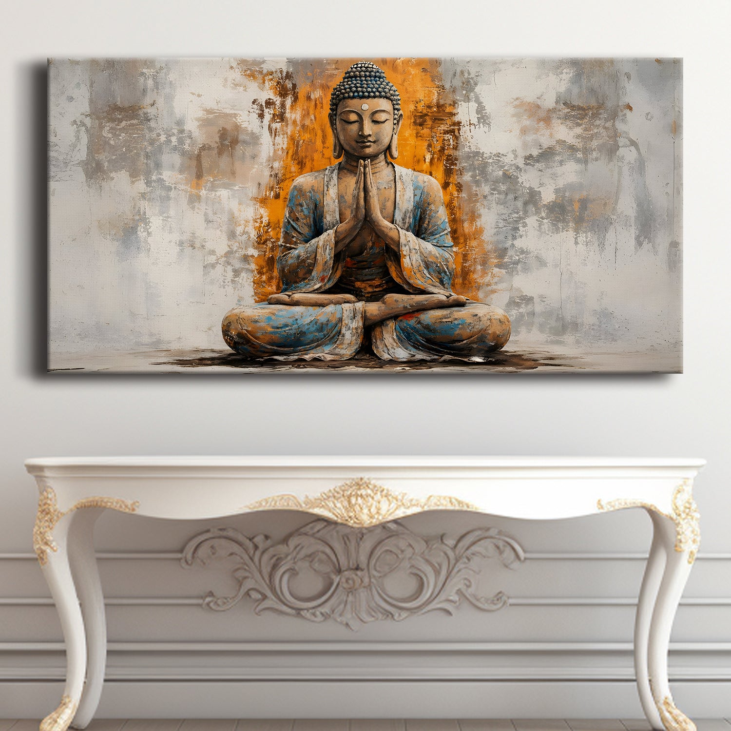 Serene Retreat: Lord Buddha Wall Art Paintings for Bedroom Decor ...