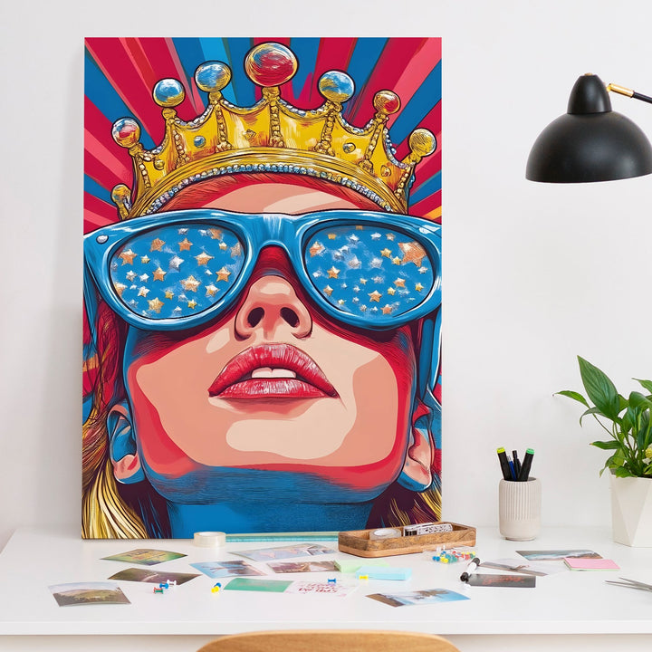 Pop Culture Queen Wall Art Painting, HD Canvas Print, Framed, Ready to Hang. (POMWA238)