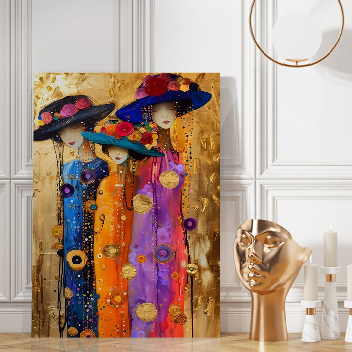 The Hat Affair Wall Art Painting, HD Canvas Print, Framed, Ready to Hang. (AMWA12)