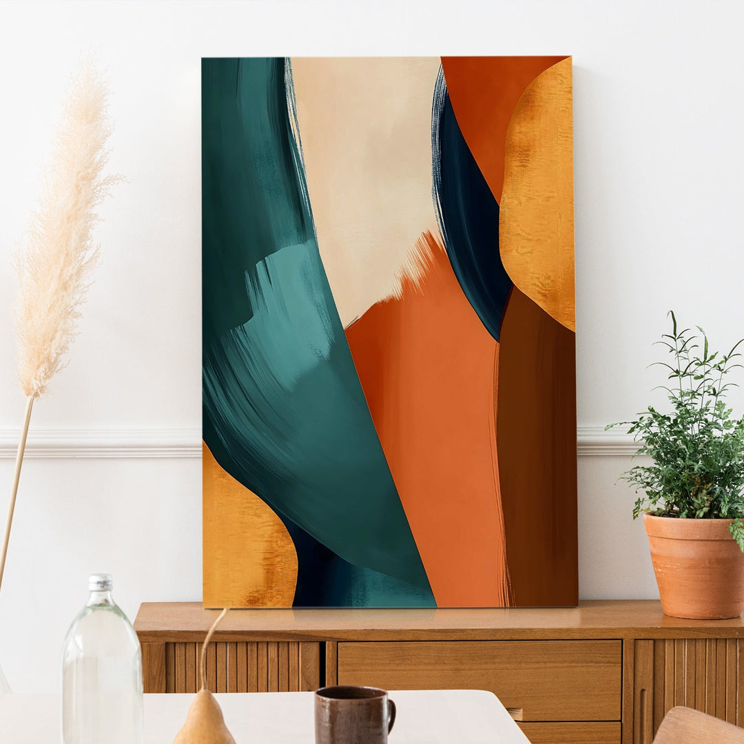 Organic Flow Wall Art Painting, HD Canvas Print, Framed, Ready to Hang. (AMWA46)