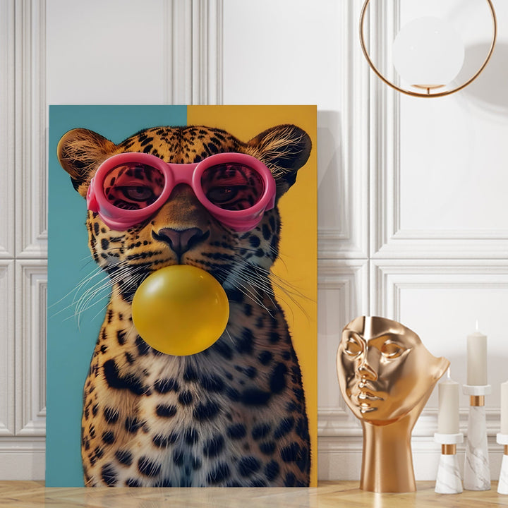 Bubblegum Beast Wall Art Painting, HD Canvas Print, Framed, Ready to Hang. (POMWA50)