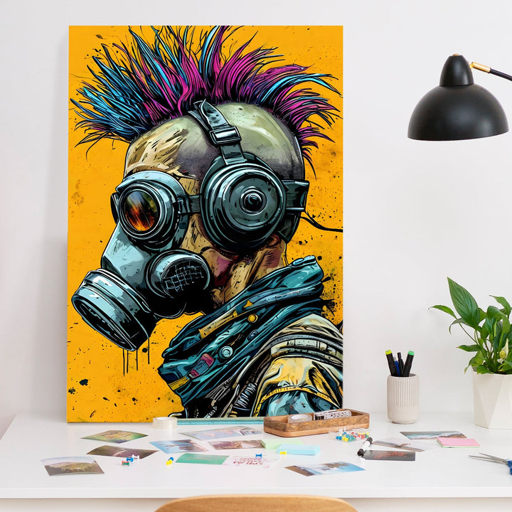 Neon Resistance Wall Art Painting, HD Canvas Print, Framed, Ready to Hang. (POMWA290)