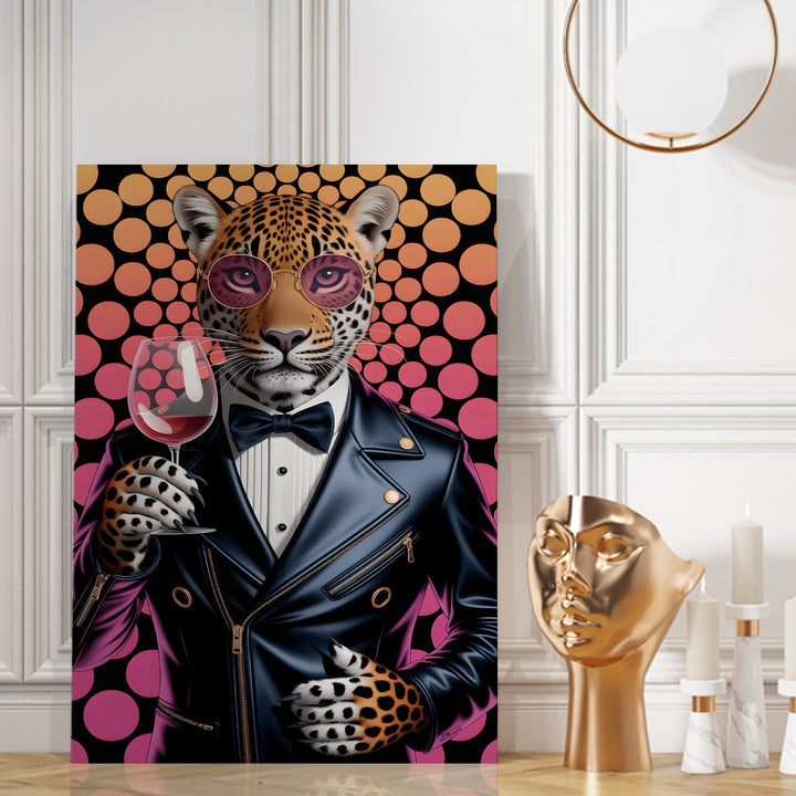 The Dapper Predator Wall Art Painting, HD Canvas Print, Framed, Ready to Hang. (POMWA188)