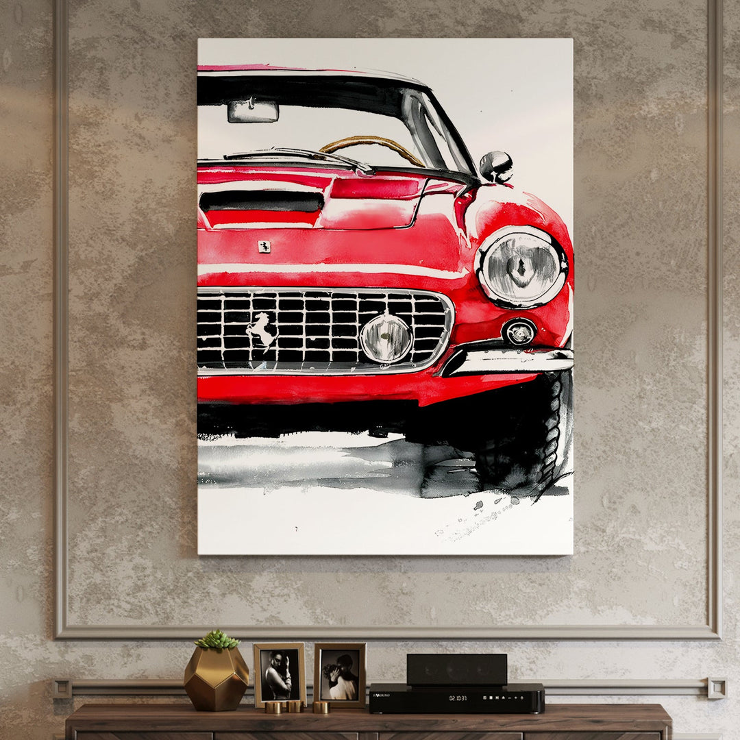 The Italian Classic Wall Painting, HD Canvas Print, Framed, Ready to Hang. (POMWA204)