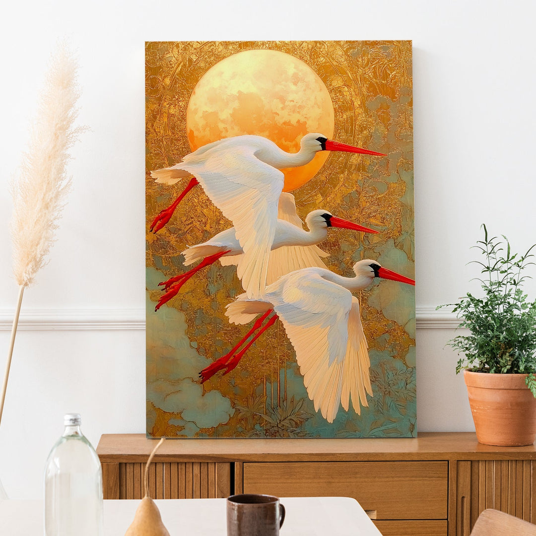 Celestial Flight Wall Art Painting, HD Canvas Print, Framed, Ready to Hang. (AMWA30)