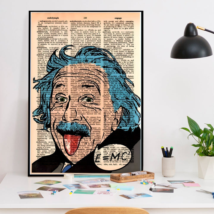 Graffiti Science Icon Wall Art Painting, HD Canvas Print, Framed, Ready to Hang. (POMWA313)