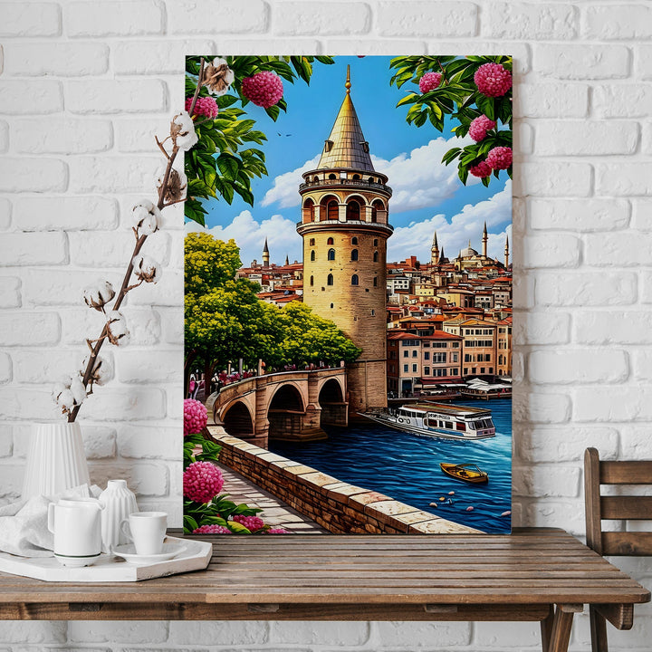 Galata Tales Wall Art Painting, HD Canvas Print, Framed, Ready to Hang. (POMWA33)
