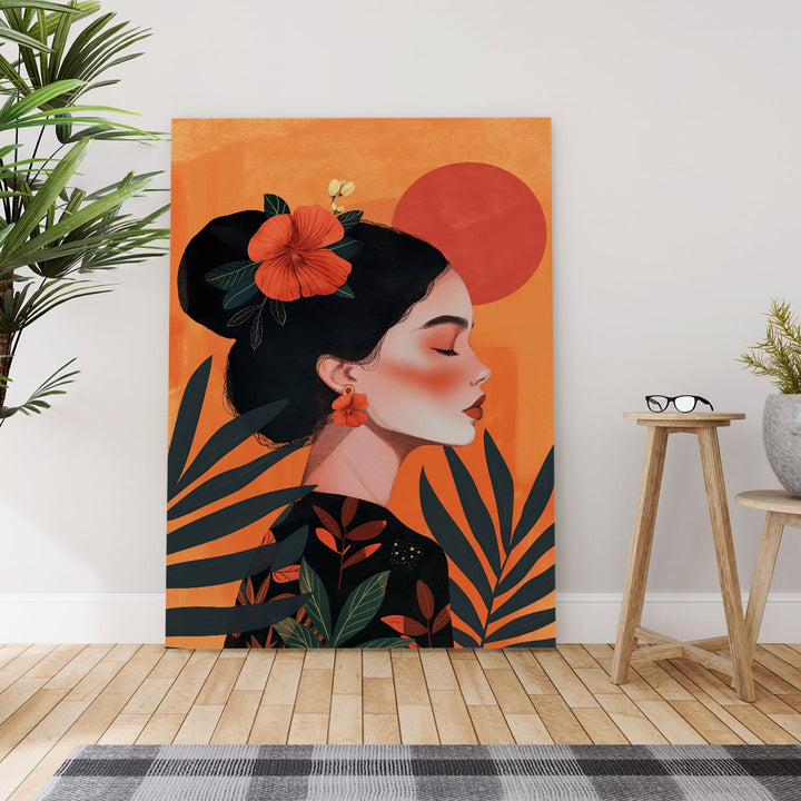 Boho and Chic Art Canvas Gallery Wrap Painting | Eclectic Modern Art Theme (BOWA20)