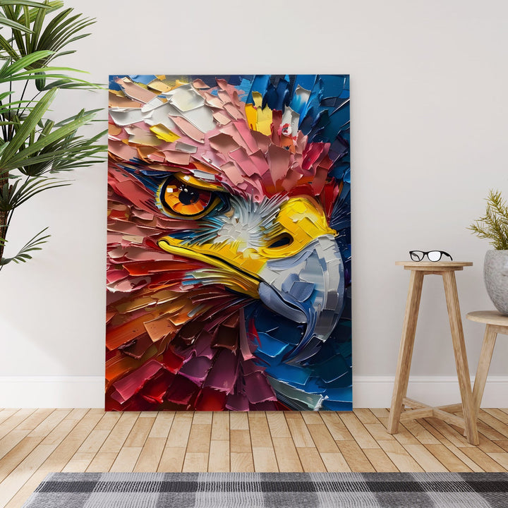 The Eagle’s Embrace Wall Art Painting, HD Canvas Print, Framed, Ready to Hang. (ABMWA125)