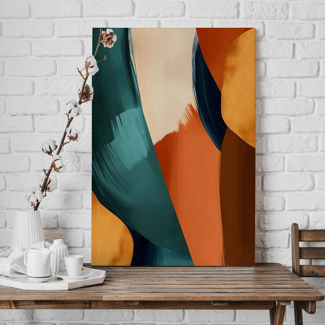 Organic Flow Wall Art Painting, HD Canvas Print, Framed, Ready to Hang. (AMWA46)