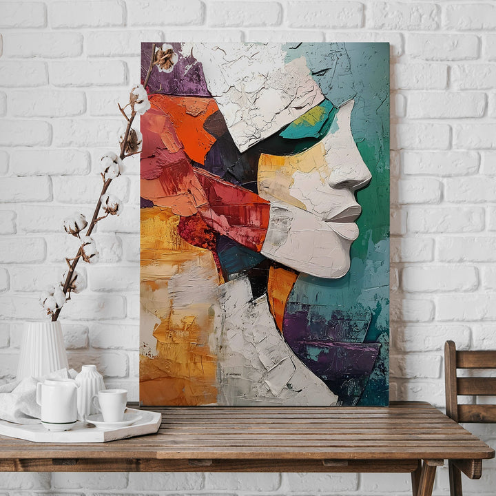 The Mosaic Mind Wall Art Painting, HD Canvas Print, Framed, Ready to Hang. (AMWA14)