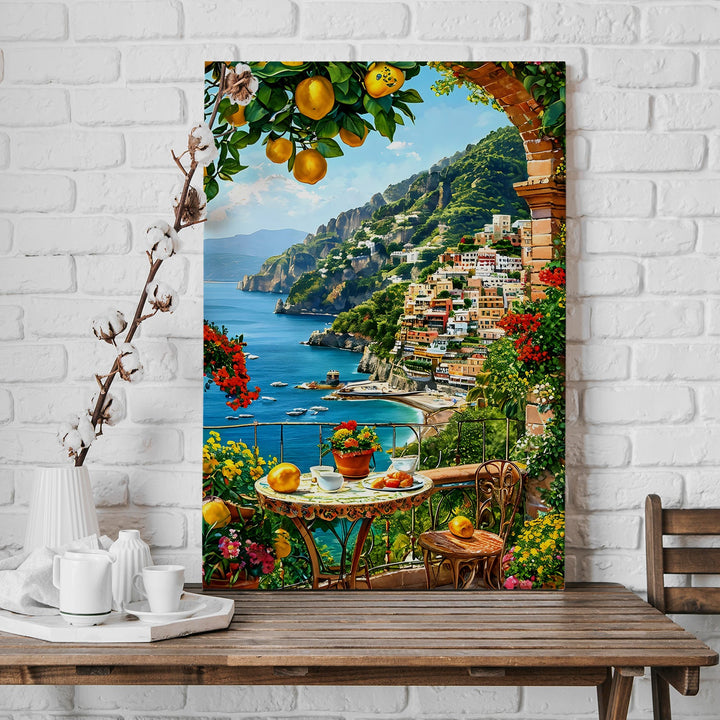 Seaside Serenity Wall Art Painting, HD Canvas Print, Framed, Ready to Hang. (AMWA15)