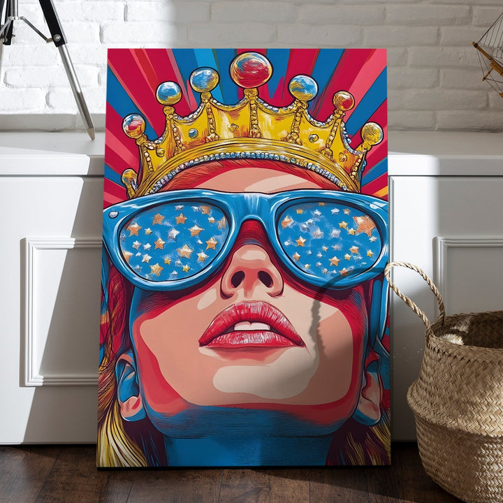 Pop Culture Queen Wall Art Painting, HD Canvas Print, Framed, Ready to Hang. (POMWA238)