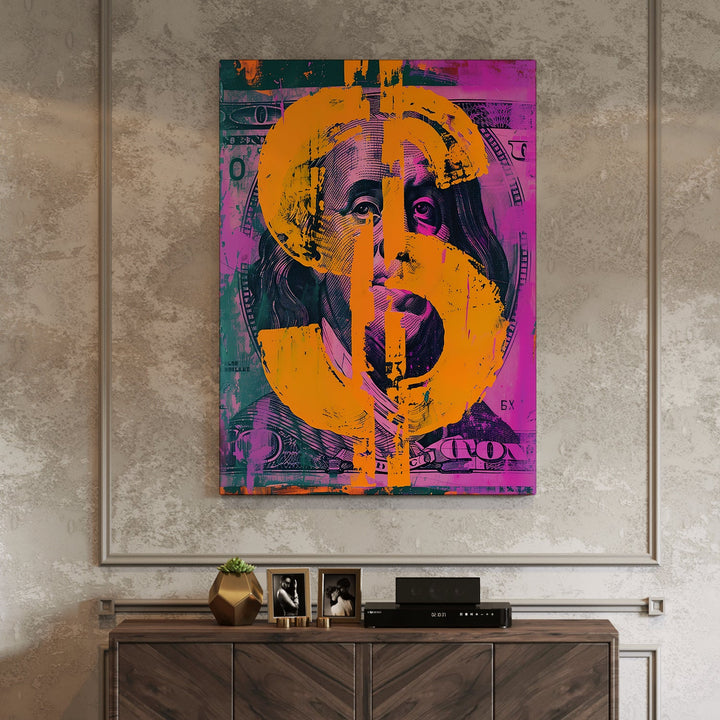 Wealth and Wisdom Wall Art Painting, HD Canvas Print, Framed, Ready to Hang. (POMA16)