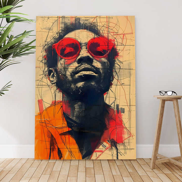 Streetside Icon Wall Art Painting, HD Canvas Print, Framed, Ready to Hang. (POMWA307)