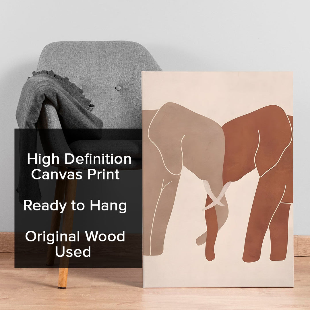 Boho and Chic Art Canvas Gallery Wrap Painting | Eclectic Modern Art Theme (BOWA19)