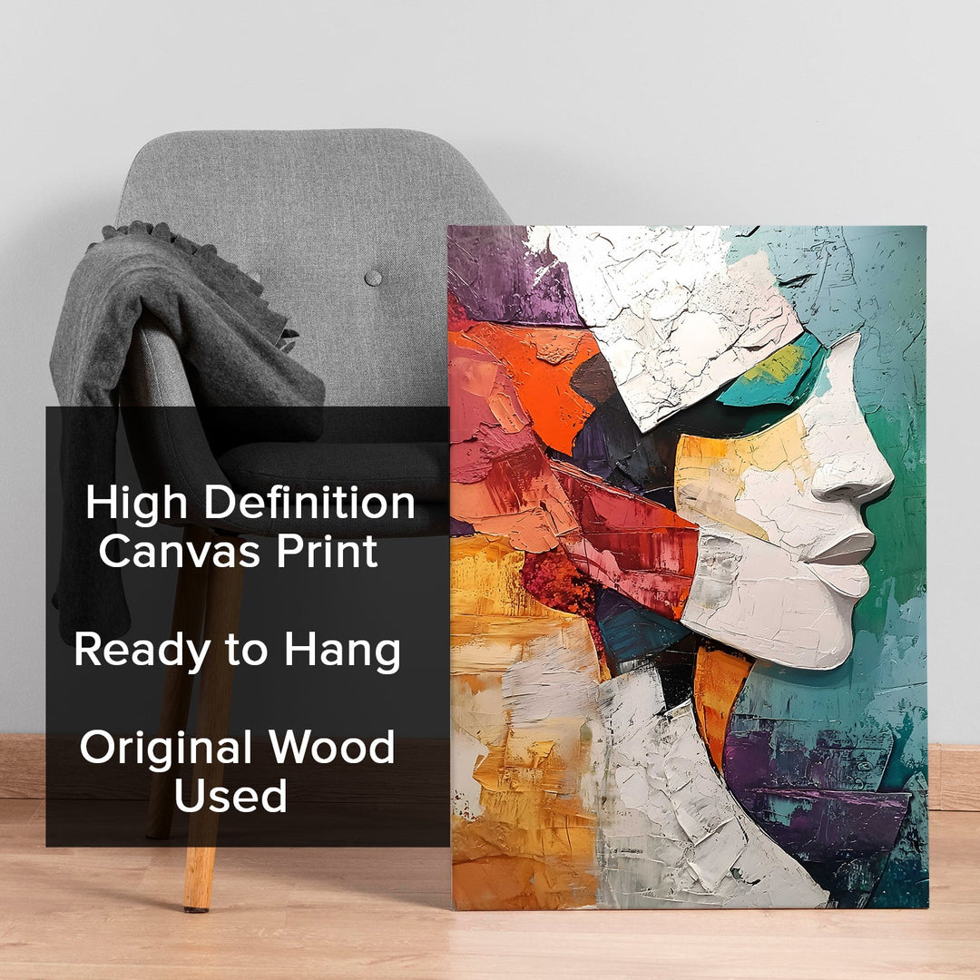 The Mosaic Mind Wall Art Painting, HD Canvas Print, Framed, Ready to Hang. (AMWA14)