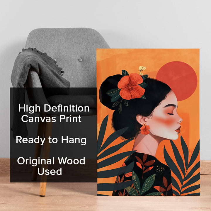 Boho and Chic Art Canvas Gallery Wrap Painting | Eclectic Modern Art Theme (BOWA20)