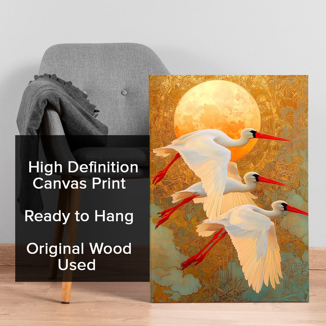 Celestial Flight Wall Art Painting, HD Canvas Print, Framed, Ready to Hang. (AMWA30)