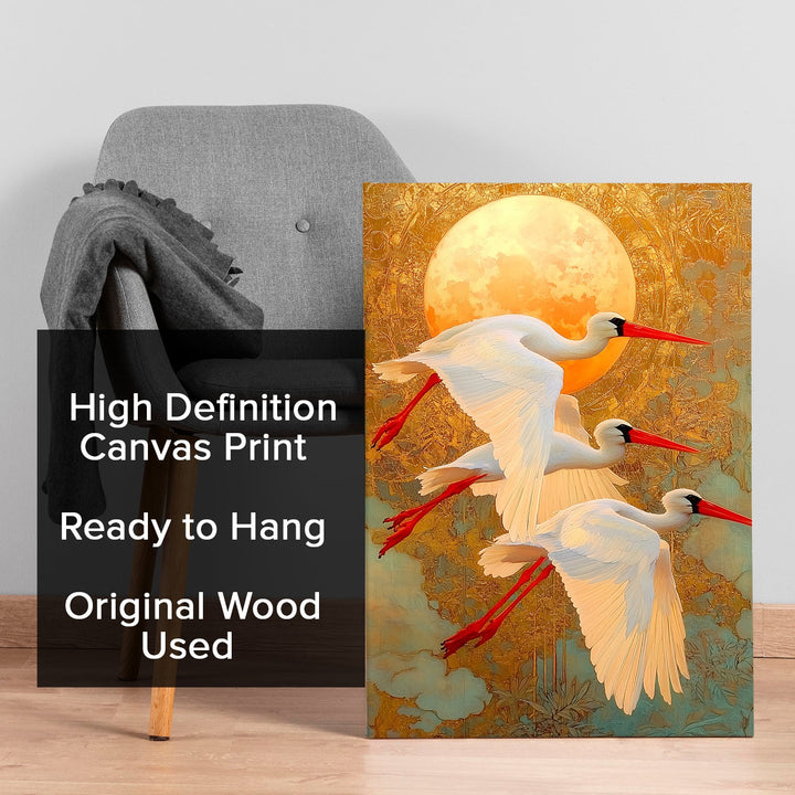 Celestial Flight Wall Art Painting, HD Canvas Print, Framed, Ready to Hang. (AMWA30)