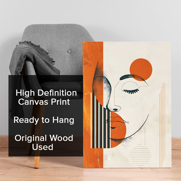 Minimal Grace Wall Art Painting, HD Canvas Print, Framed, Ready to Hang. (POMWA194)