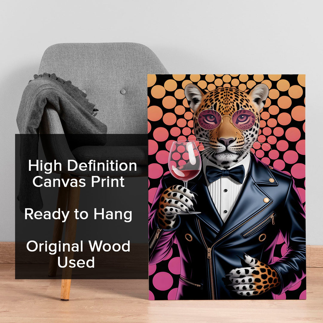 The Dapper Predator Wall Art Painting, HD Canvas Print, Framed, Ready to Hang. (POMWA188)