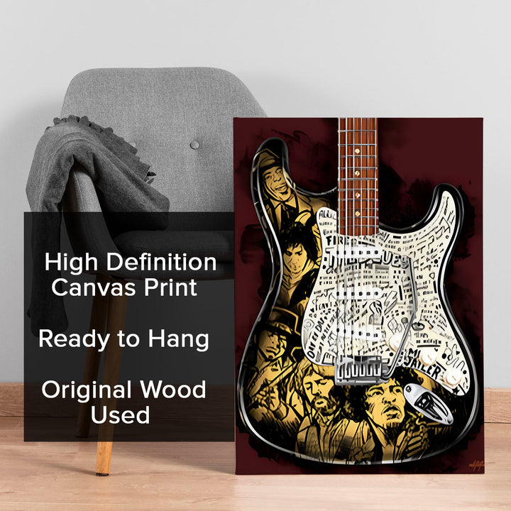 The Sound of Legends Wall Art Painting, HD Canvas Print, Framed, Ready to Hang. (AMWA07)