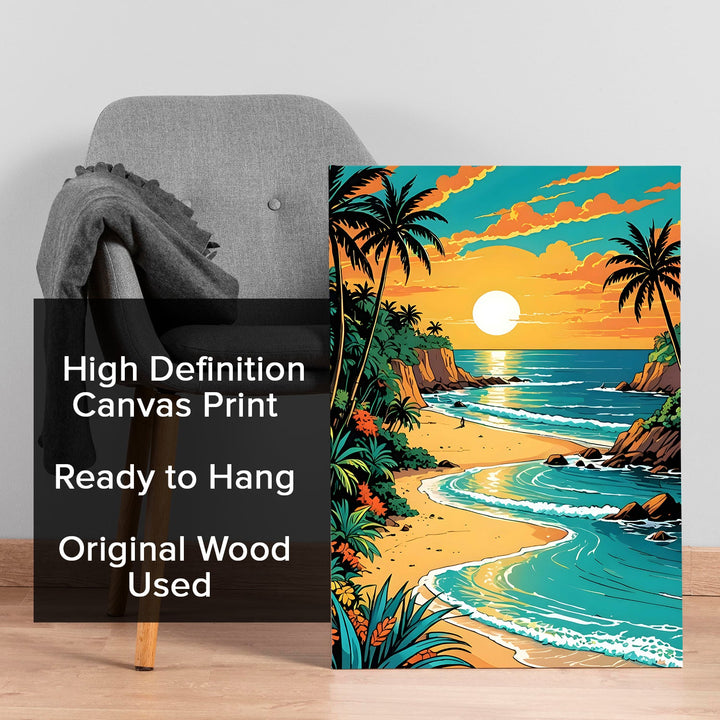 Waves of Peace Wall Art Painting, HD Canvas Print, Framed, Ready to Hang. (AMWA52)