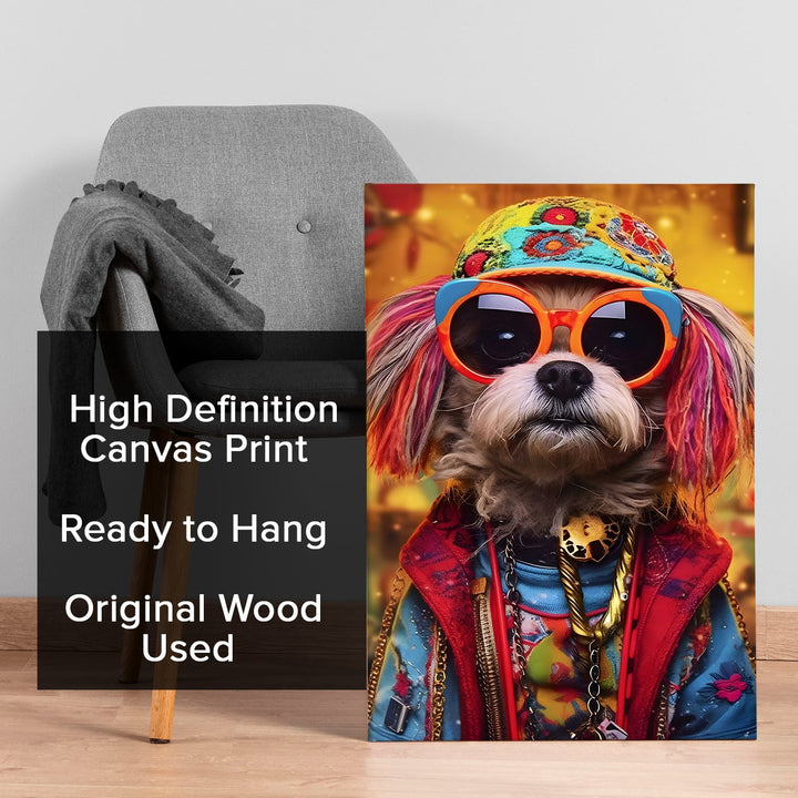 Fur-tastic Vogue Wall Art Painting, HD Canvas Print, Framed, Ready to Hang. (AMWA41)