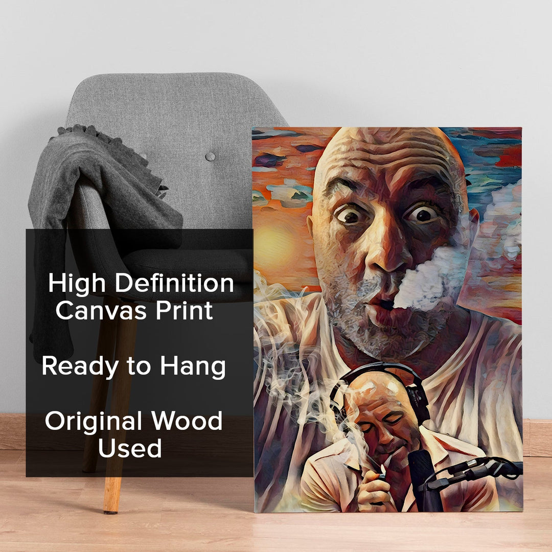 Smoke & Thoughts – Bold Artistic Portrait Wall Art, HD Canvas Print, Framed, Ready to Hang. (POMWA330)