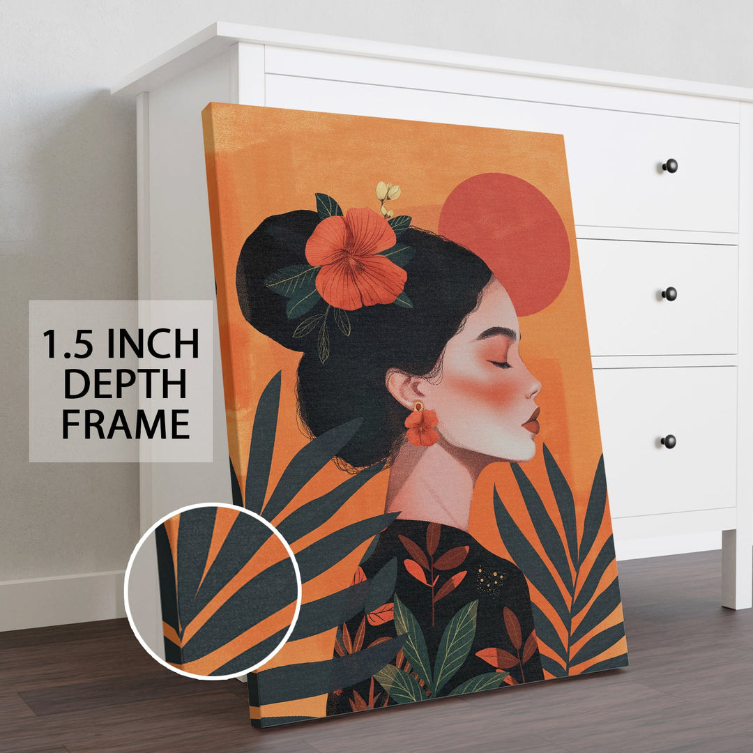 Boho and Chic Art Canvas Gallery Wrap Painting | Eclectic Modern Art Theme (BOWA20)