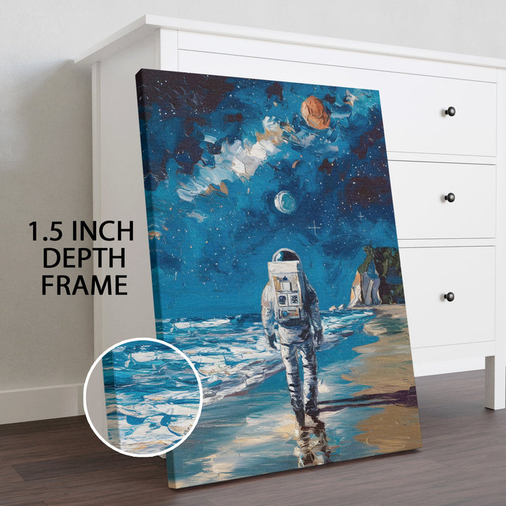 Earthbound Voyager Wall Art Painting, HD Canvas Print, Framed, Ready to Hang. (POMWA191)