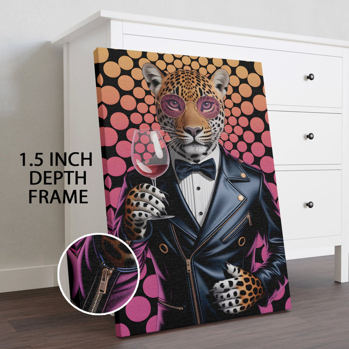 The Dapper Predator Wall Art Painting, HD Canvas Print, Framed, Ready to Hang. (POMWA188)