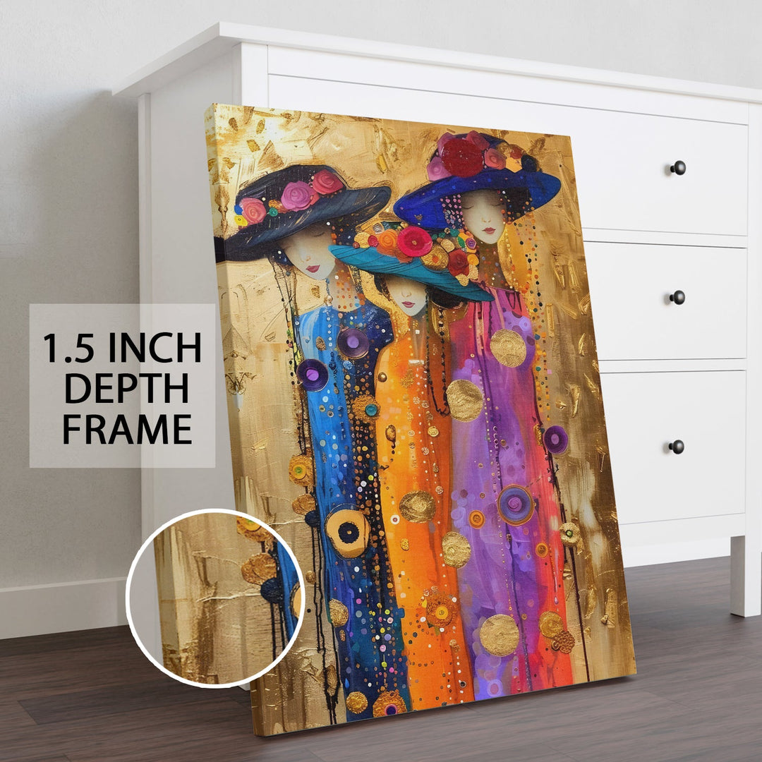 The Hat Affair Wall Art Painting, HD Canvas Print, Framed, Ready to Hang. (AMWA12)