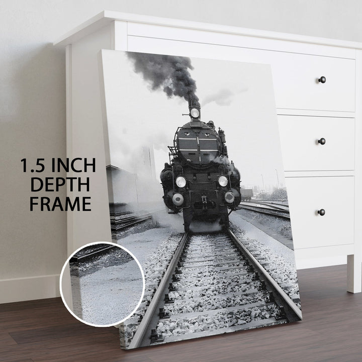 Tracks of Nostalgia Wall Art Painting, HD Canvas Print, Framed, Ready to Hang. (VINWA142)