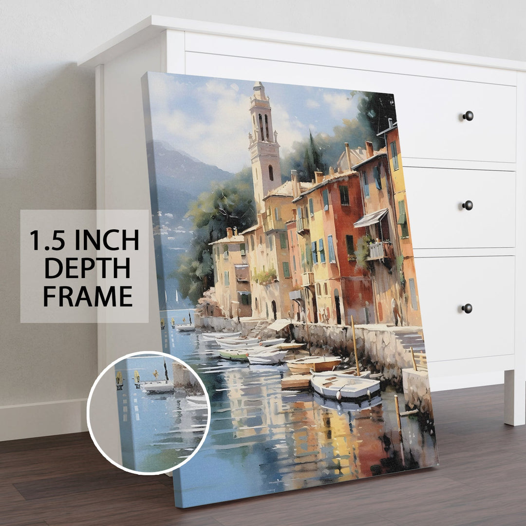 The Coastal Haven Wall Art Painting, HD Canvas Print, Framed, Ready to Hang. (AMWA17)