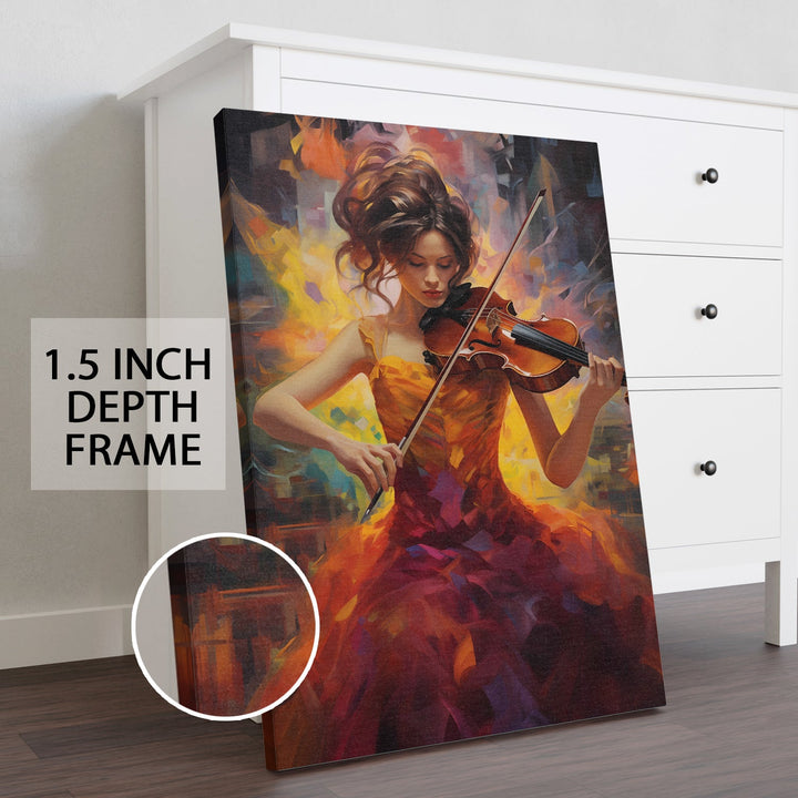 Symphony of Fire Wall Art Painting, HD Canvas Print, Framed, Ready to Hang. (AMWA04)