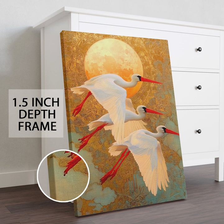 Celestial Flight Wall Art Painting, HD Canvas Print, Framed, Ready to Hang. (AMWA30)