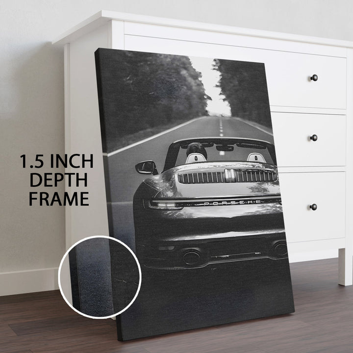 Monochrome Elegance Wall Art Painting, HD Canvas Print, Framed, Ready to Hang. (VINWA145)