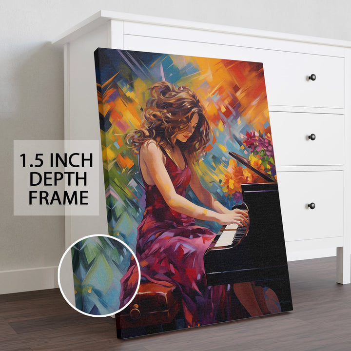 Melodic Whispers Wall Art Painting, HD Canvas Print, Framed, Ready to Hang. (AMWA05)