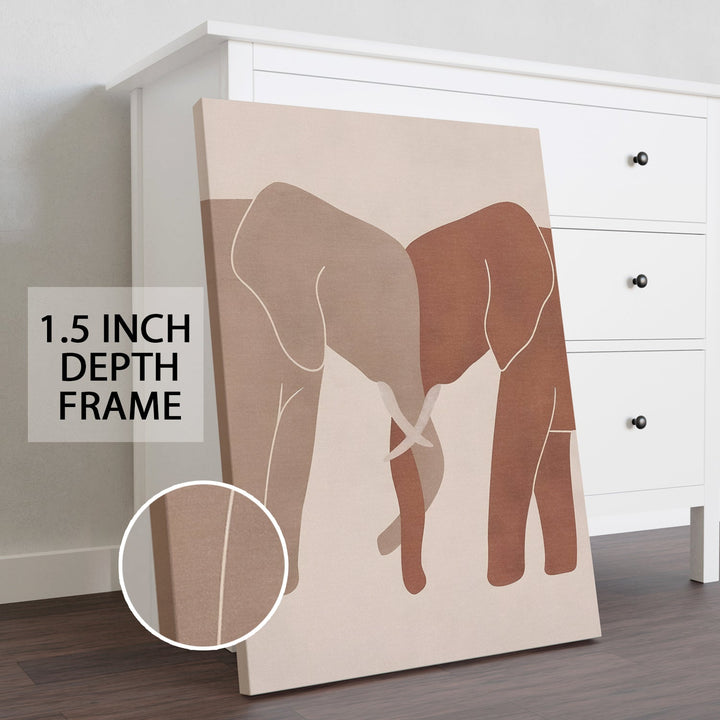 Boho and Chic Art Canvas Gallery Wrap Painting | Eclectic Modern Art Theme (BOWA19)