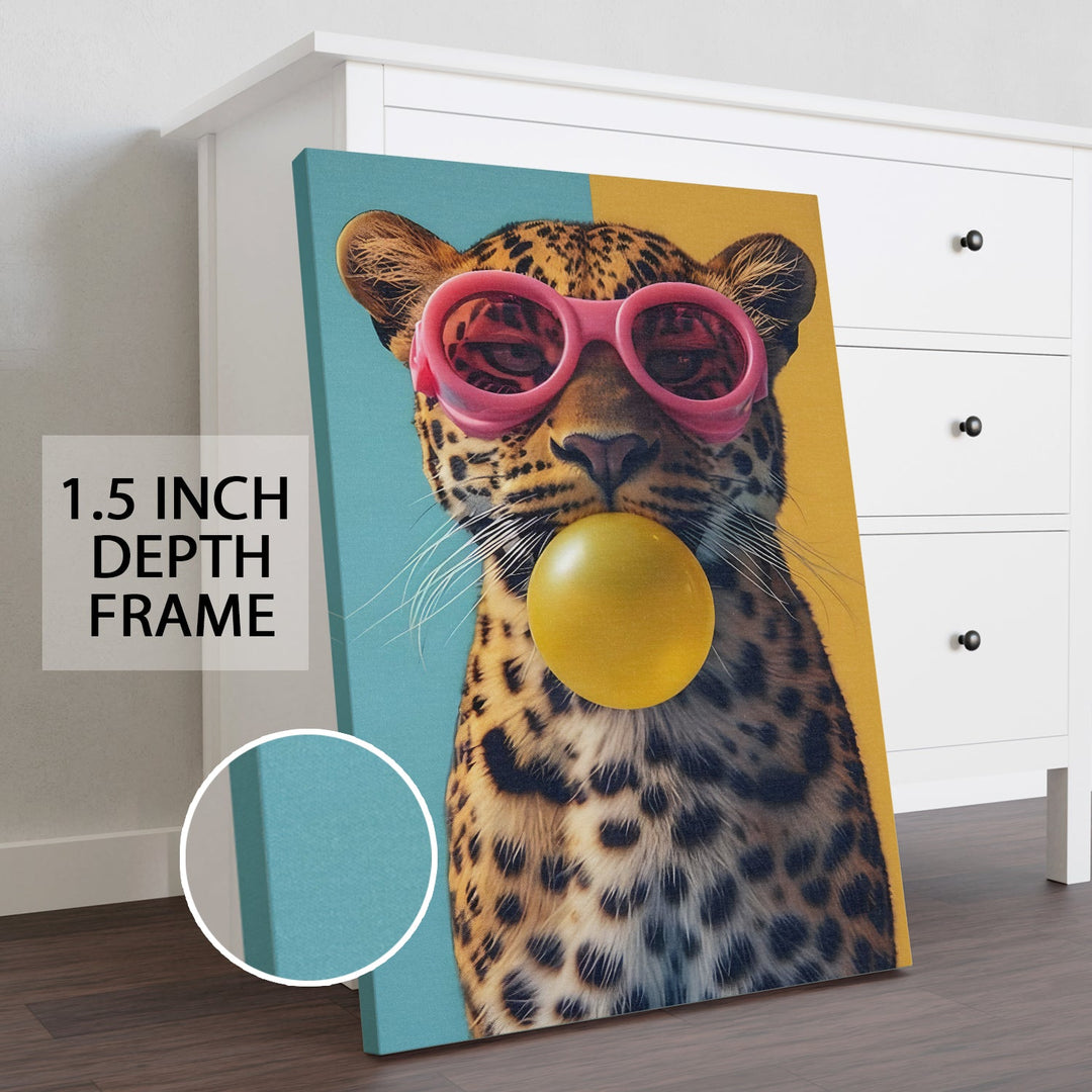 Bubblegum Beast Wall Art Painting, HD Canvas Print, Framed, Ready to Hang. (POMWA50)