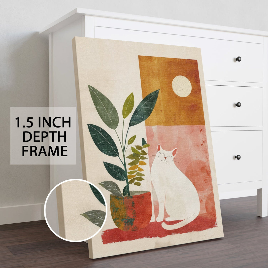 Boho and Chic Art Canvas Gallery Wrap Painting | Eclectic Modern Art Theme (BOWA16)