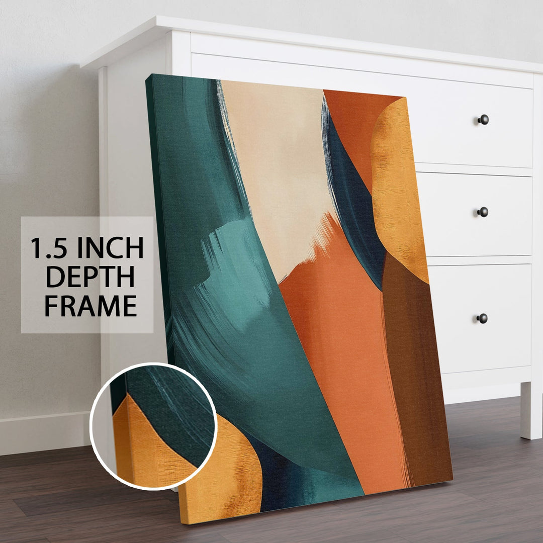 Organic Flow Wall Art Painting, HD Canvas Print, Framed, Ready to Hang. (AMWA46)