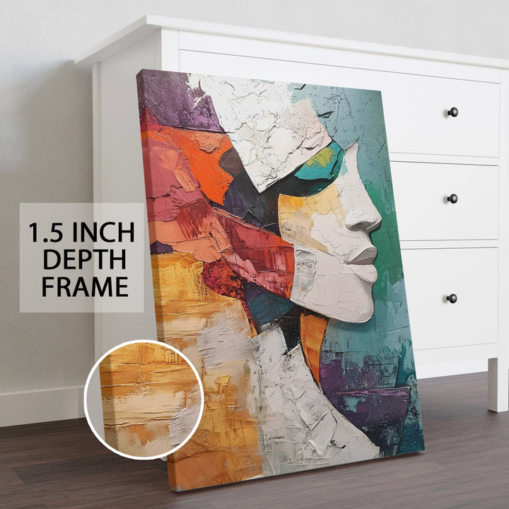 The Mosaic Mind Wall Art Painting, HD Canvas Print, Framed, Ready to Hang. (AMWA14)