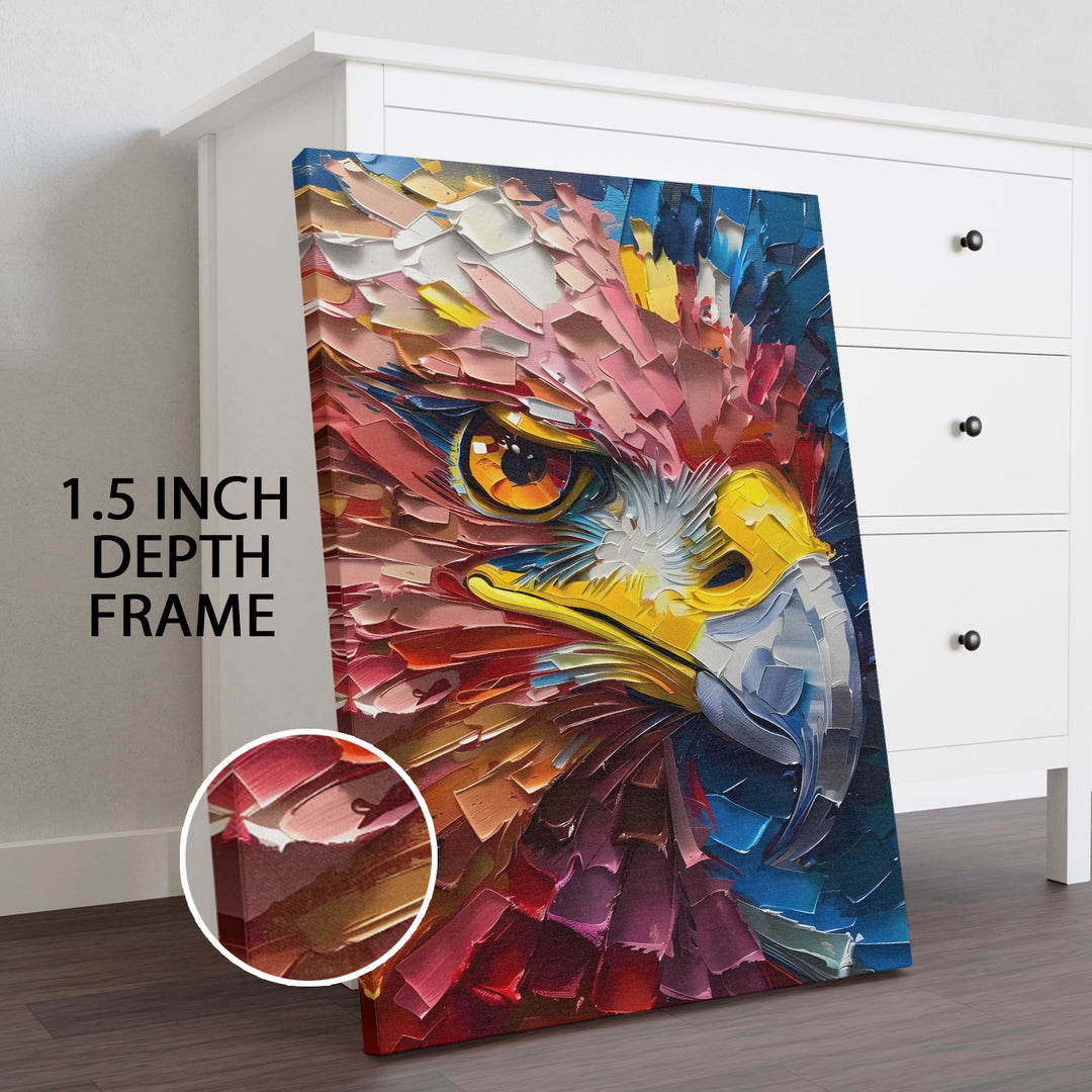The Eagle’s Embrace Wall Art Painting, HD Canvas Print, Framed, Ready to Hang. (ABMWA125)