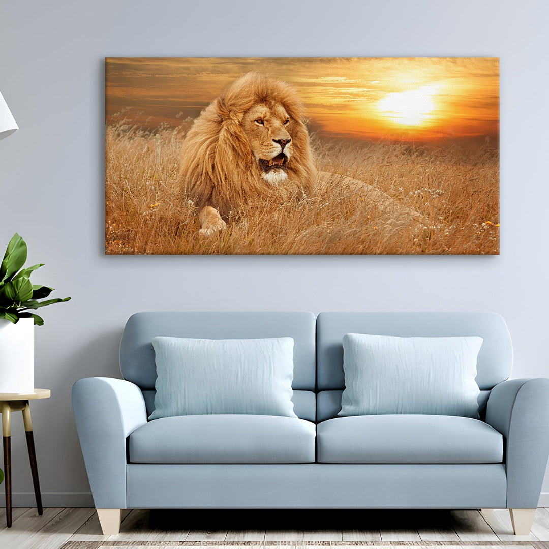 Amazing Wildlife Wall Art. Large Canvas Framed Digital Reprints of Jungle, Wildlife, Animals and Birds. Ready To Hang. Size: 24 Inch x 48 Inch (WBWA25)