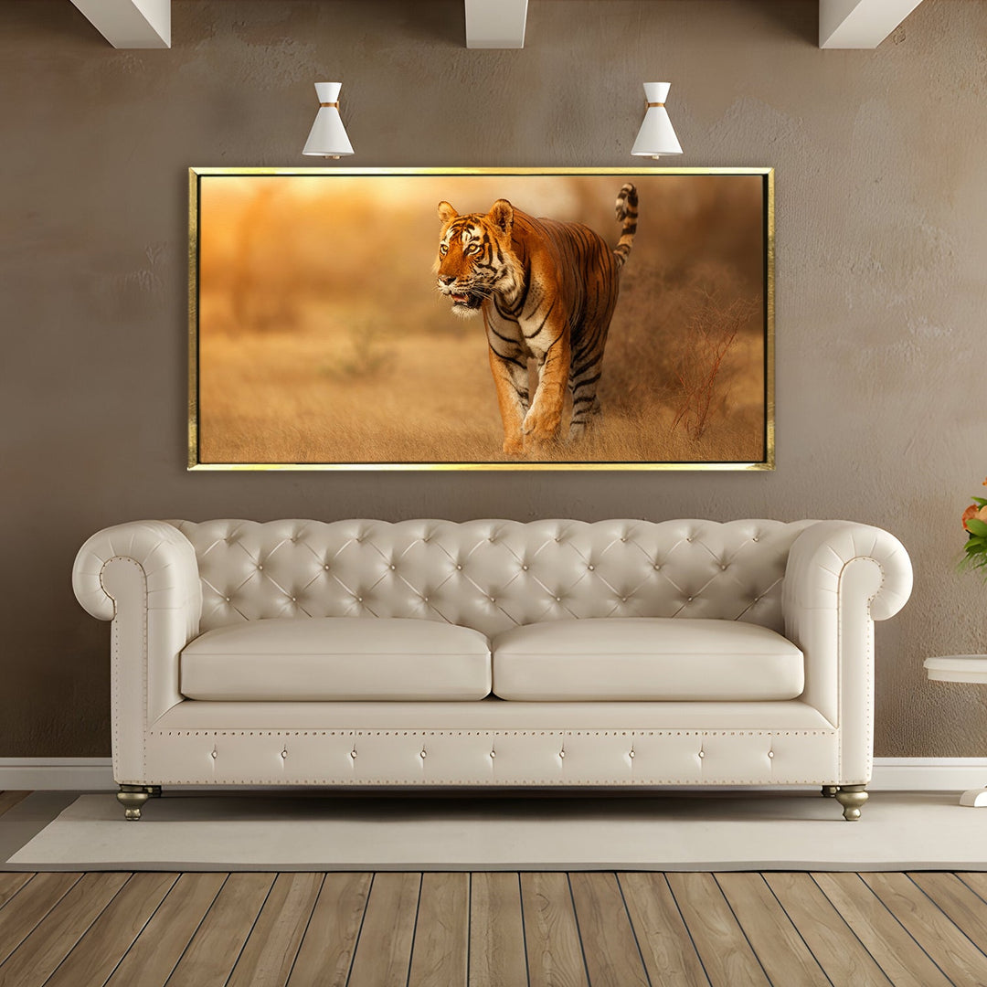 Amazing Wildlife Wall Art. Large Canvas Framed Digital Reprints of Jungle, Wildlife, Animals and Birds. Ready To Hang. Size: 24 Inch x 48 Inch (WBWA28)