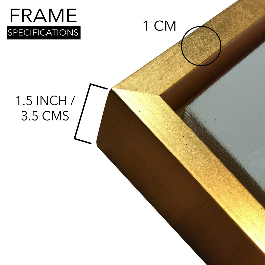 Amazing Wildlife Wall Art. Large Canvas Framed Digital Reprints of Jungle, Wildlife, Animals and Birds. Ready To Hang. Size: 24 Inch x 48 Inch (WBWA34)